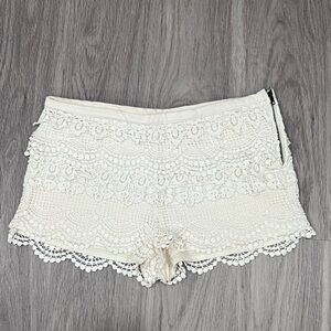Urban Outfitters lace zipper short